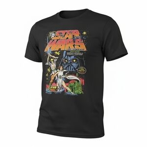 Star Wars Graffic T Shirt Adult Medium Darth Vader Black Graphic Tee
